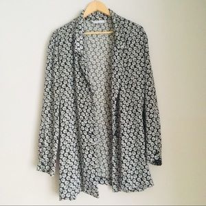 FREE🍓 vintage silky soft rose print kimono duster